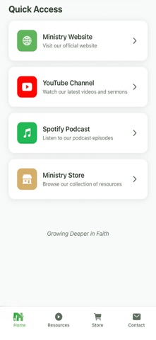 Deeper Roots Spiritual App screenshot