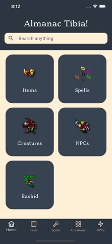 Tibian Almanac screenshot