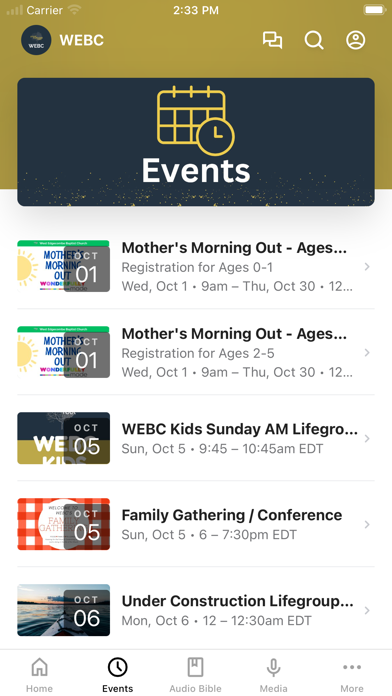 West Edgecombe Baptist Church iPhone screenshot 2 - Lifestyle app