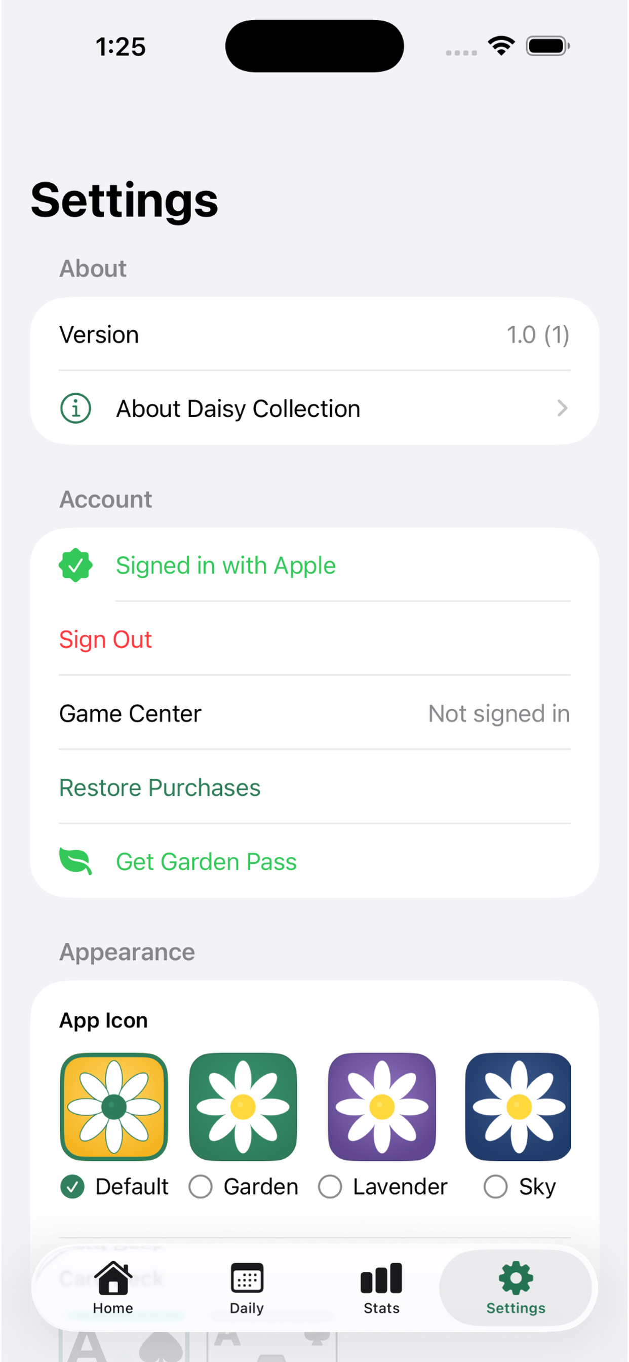 Daisy Garden FreeCell screenshot 6