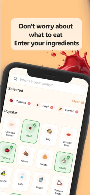 FoodQuick- AI Recipe Generator screenshot 1
