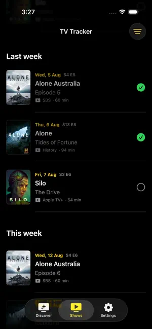 TV Tracker: Shows & Movies screenshot 1