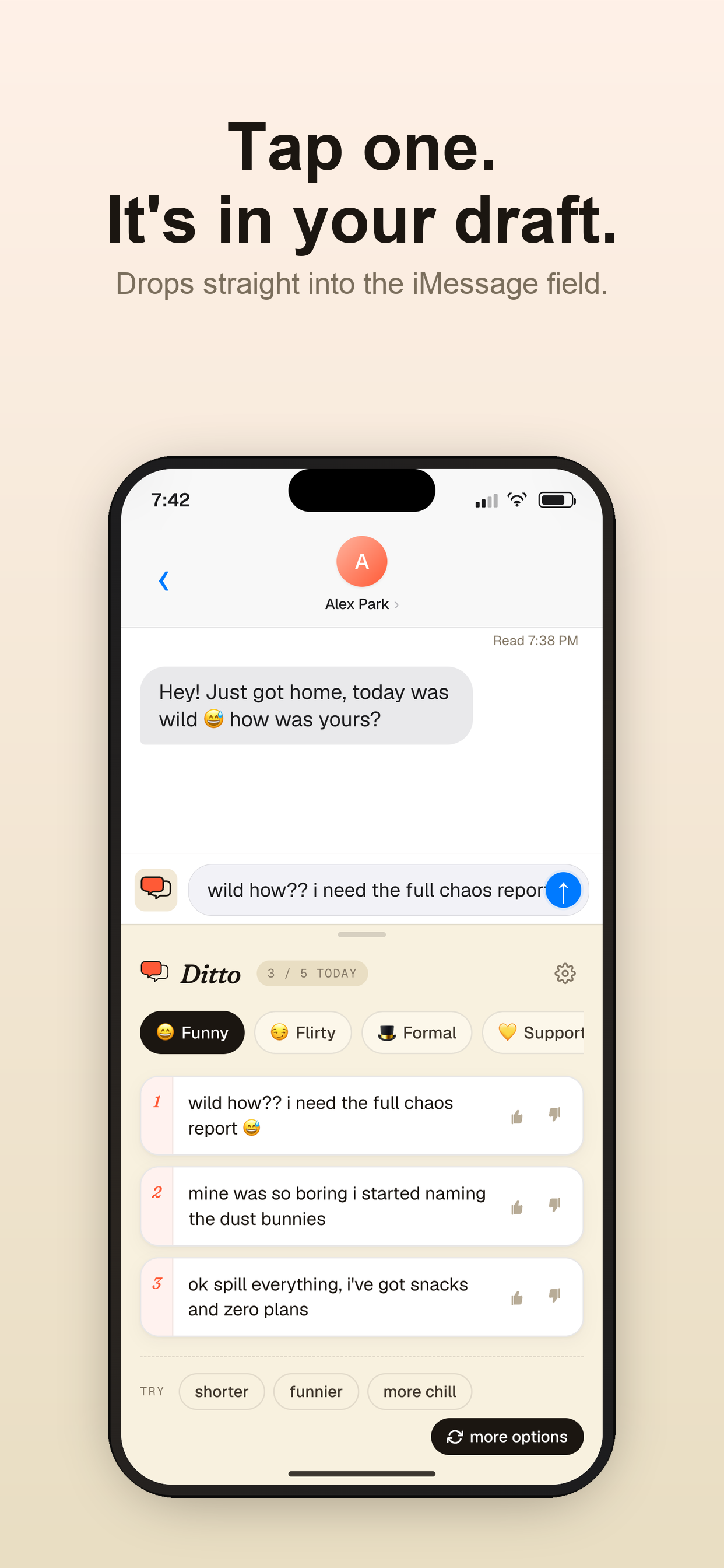 Ditto: Smart Message Replies screenshot 3