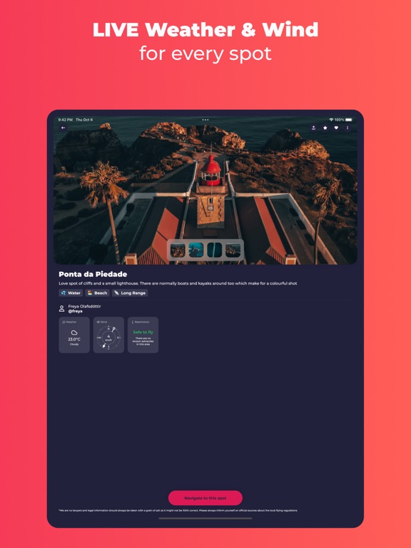 spotfindr - Drone Spots & More iPad screenshot 3 - Utilities app