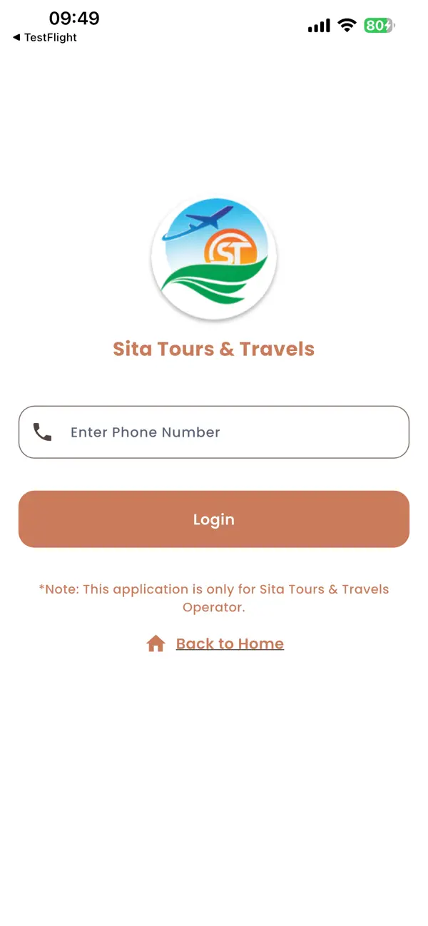 Screenshot #1 pour Sita Tours & Travels