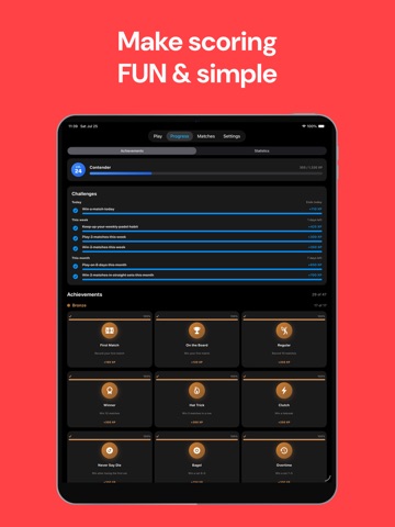 Padel Scoreboard: Bandeja iPad screenshot