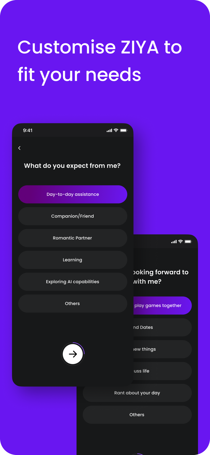 Ziya - AI Friend and Partner