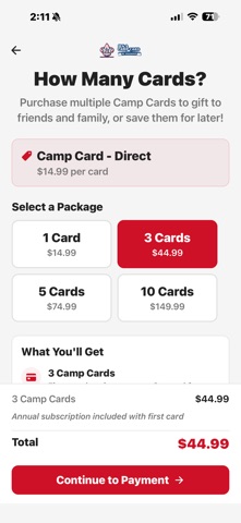 Camp Card Screenshot 3 of 5