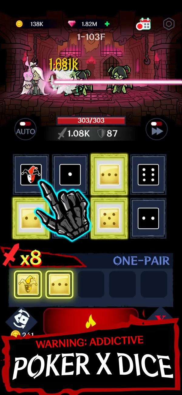 Screenshot #2 pour Dark Tap Dice