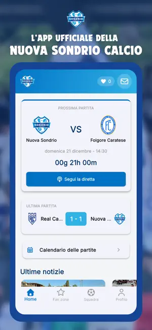Nuova Sondrio Calcio screenshot 1