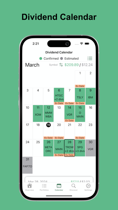 Dividend Tracker° Screenshot