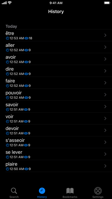 Screenshot #3 pour Les Verbes - French Verbs