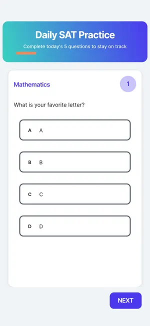 Momentum Daily SAT Questions screenshot 2