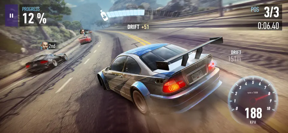 Capture d'écran de Need For Speed: NL Courses sur iPhone 2