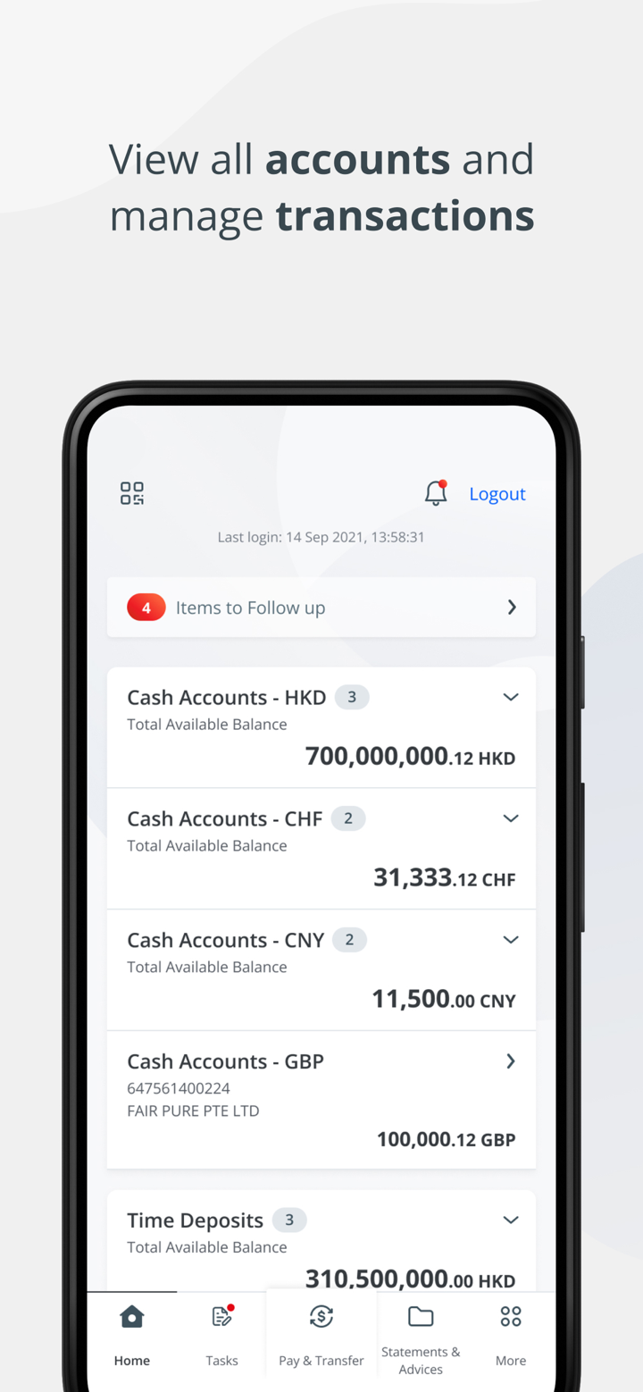 OCBC HK/Macau Business Mobile screenshot 2