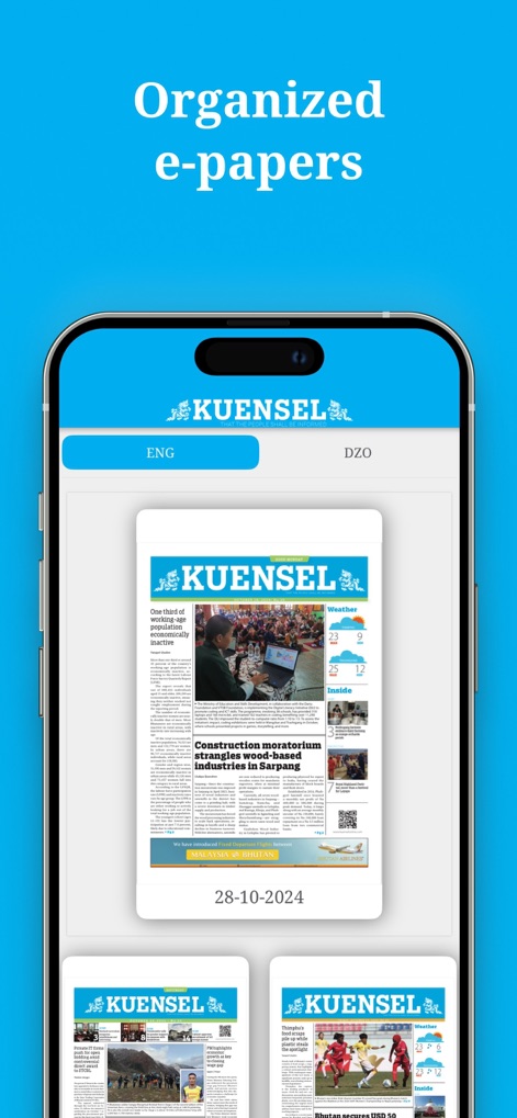 Kuensel App - News App | MWM