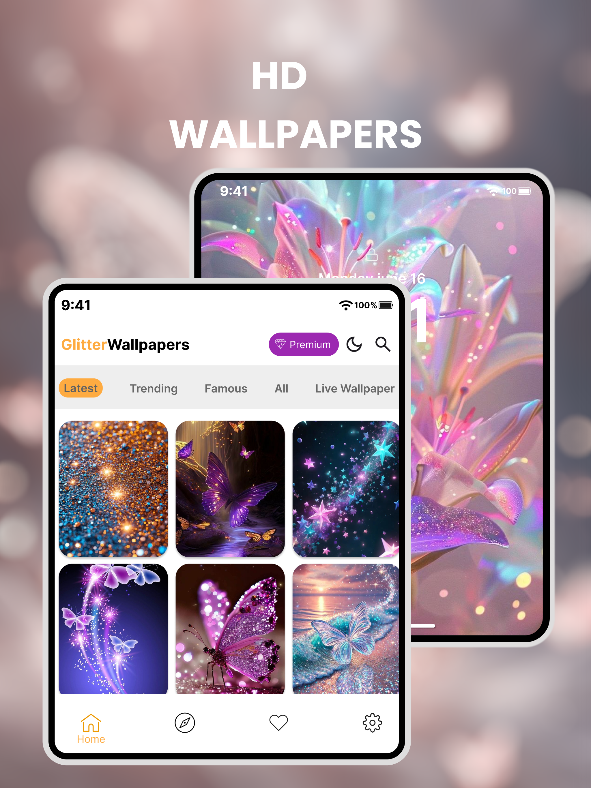 Glitter Live Wallpapers screenshot 9