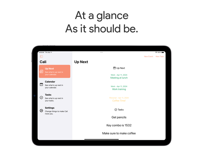 Cali - Your new calendar