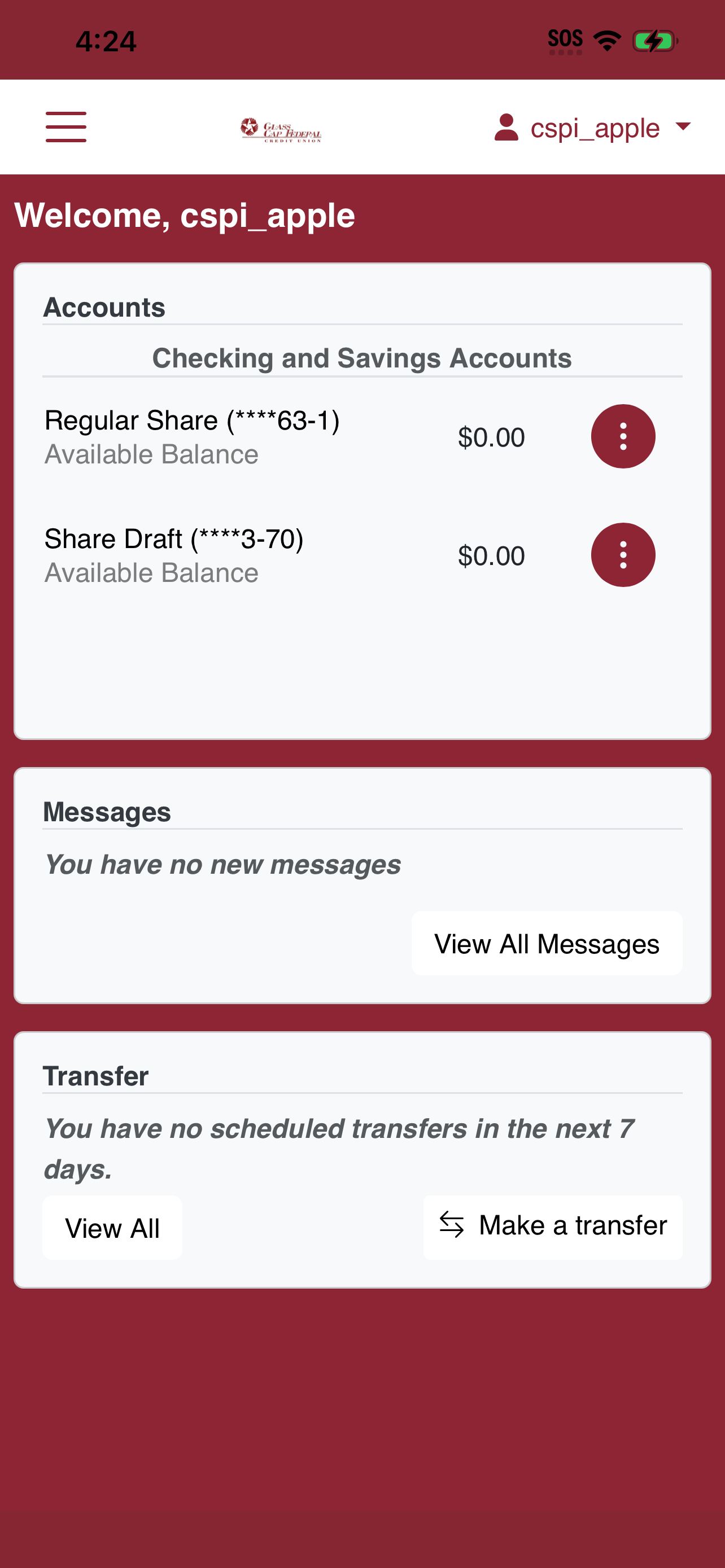 Glass Cap FCU Mobile screenshot 2