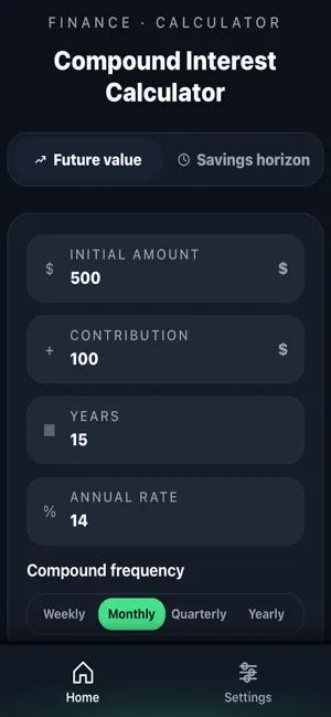 Compound Interest FreeCalc screenshot 4