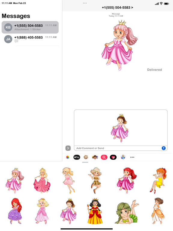 Screenshot #6 pour Girlish Beauty Stickers