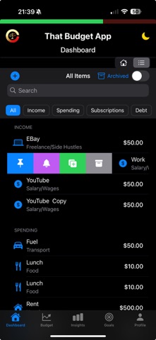 That Budget App screenshot