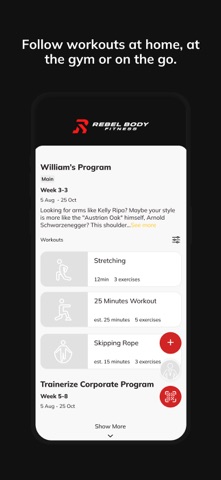 Rebel Body Fitness iPhone screenshot