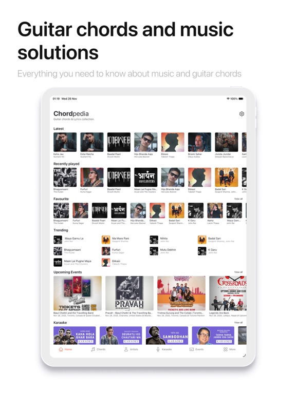 ChordPedia: Guitar Chords iPad screenshot 10 - Music app
