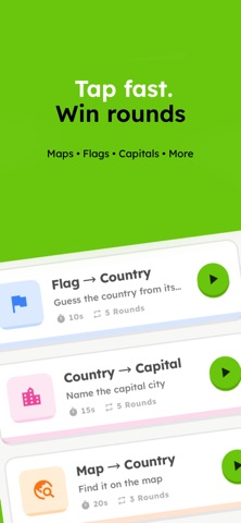 Georush: Geography Quiz Game iPhone screenshot