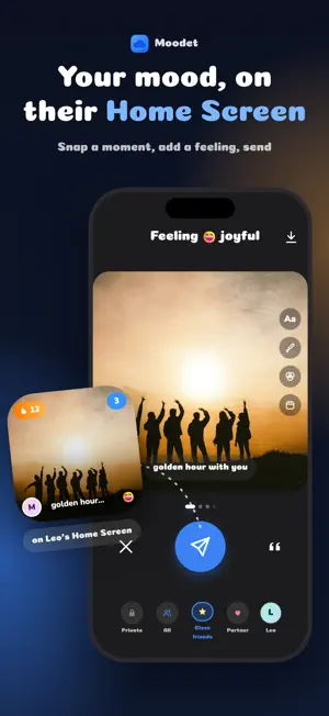 Moodet: Friends Mood Widget screenshot 1