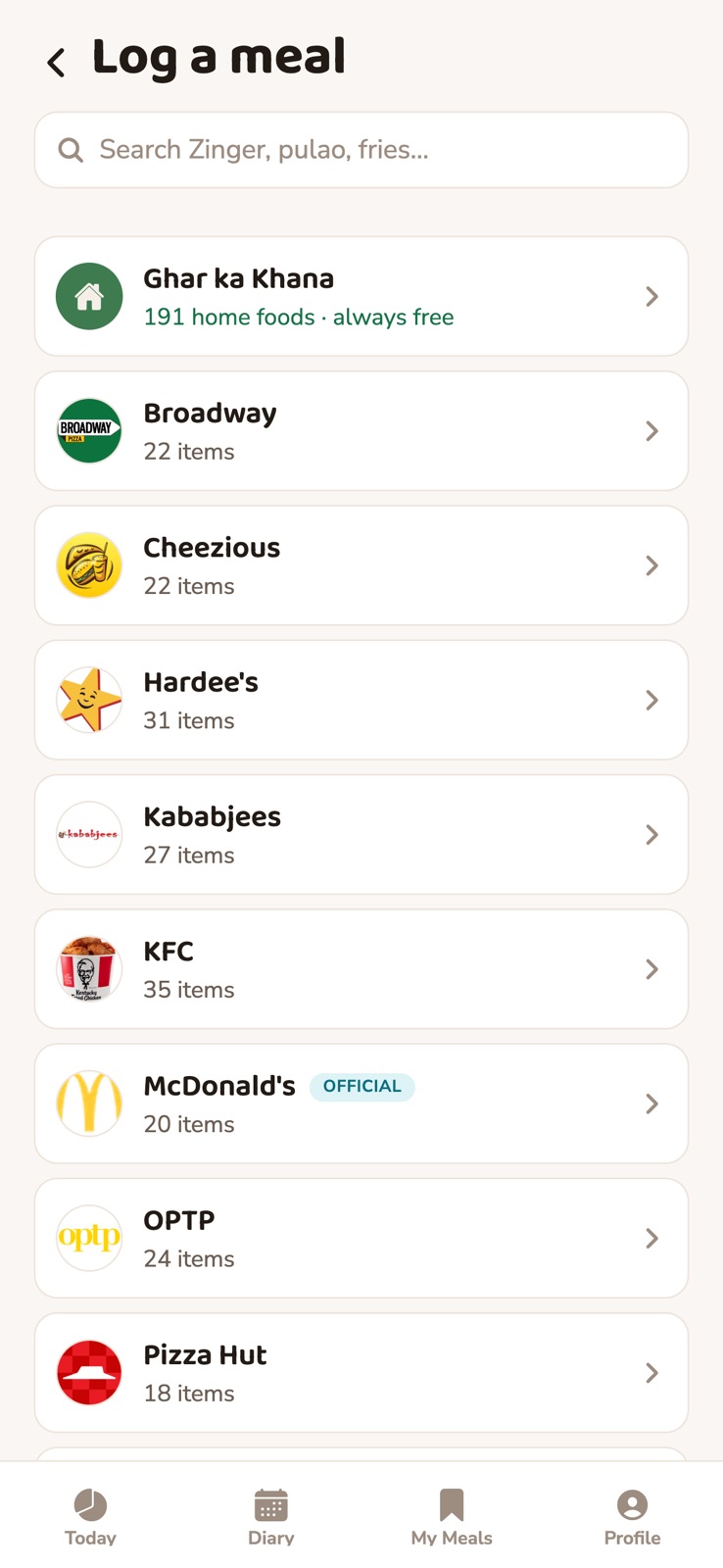 Calorify: Desi Calorie Counter iphone screenshot 1