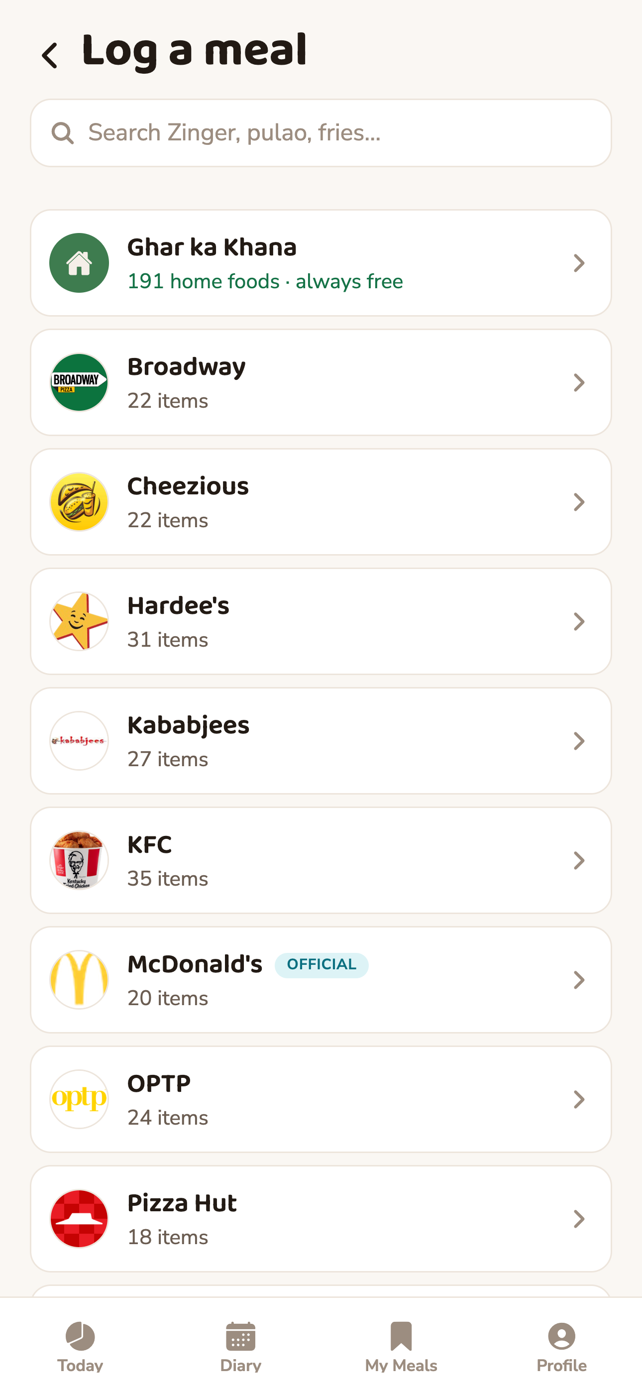 Calorify: Desi Calorie Counter