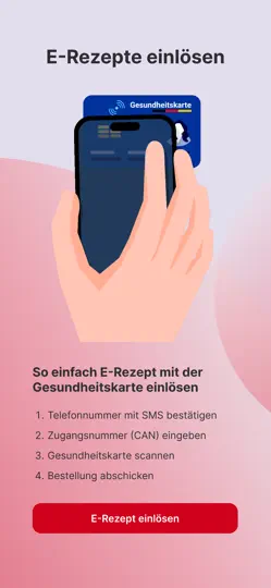 Screenshot von Apotheke.de - E-Rezept App auf dem iPhone 2