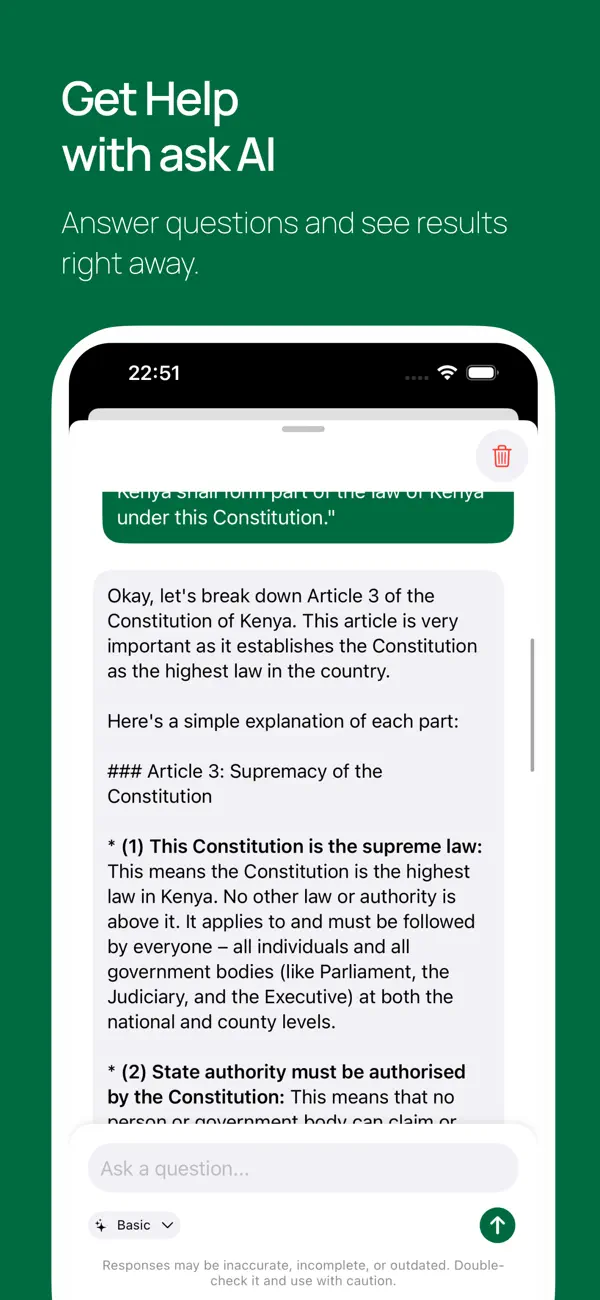 Screenshot #3 pour Kenyan Constitution