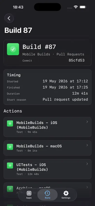 Mobile Builds screenshot 5