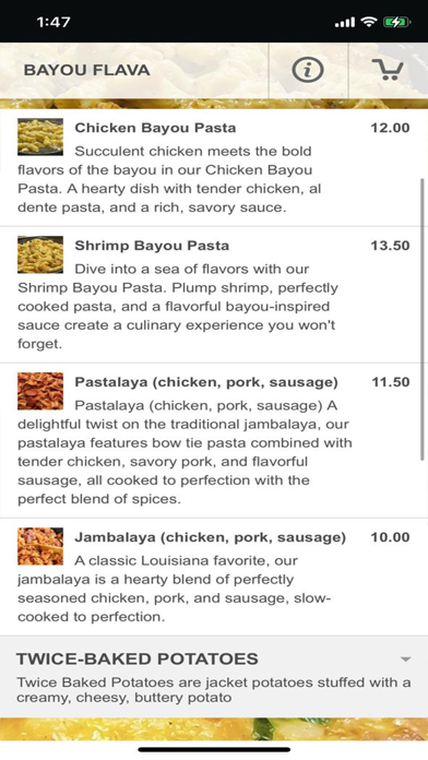 Screenshot #2 pour Bayou Flava Food