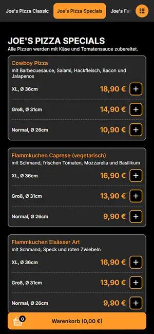 Pizza Joe Lieferapp screenshot 4