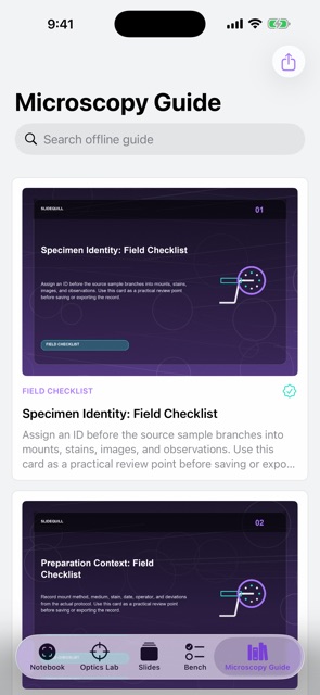 Slidequill: Microscope Notes screenshot 5