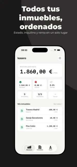 Kasero · Gestión de Alquileres screenshot 1