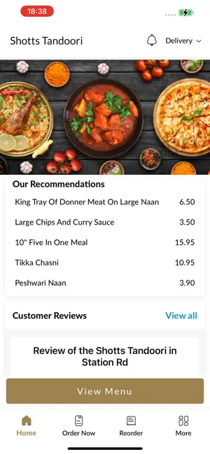 Shotts Tandoori. screenshot 2