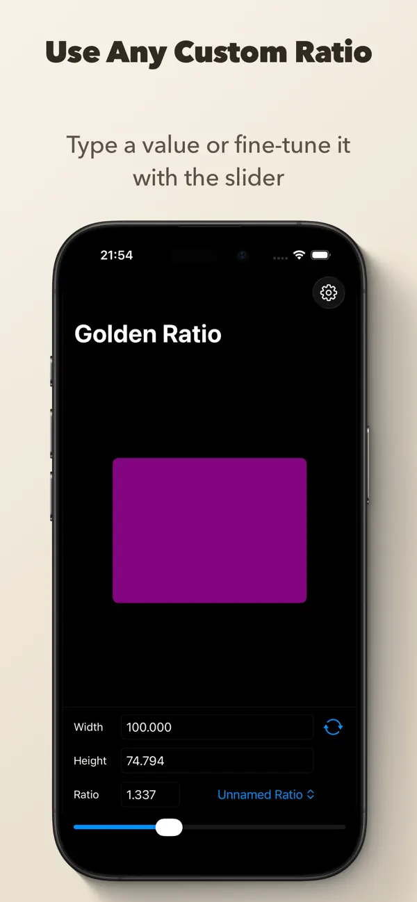 Screenshot #3 pour Golden Ratio Calculator Pro