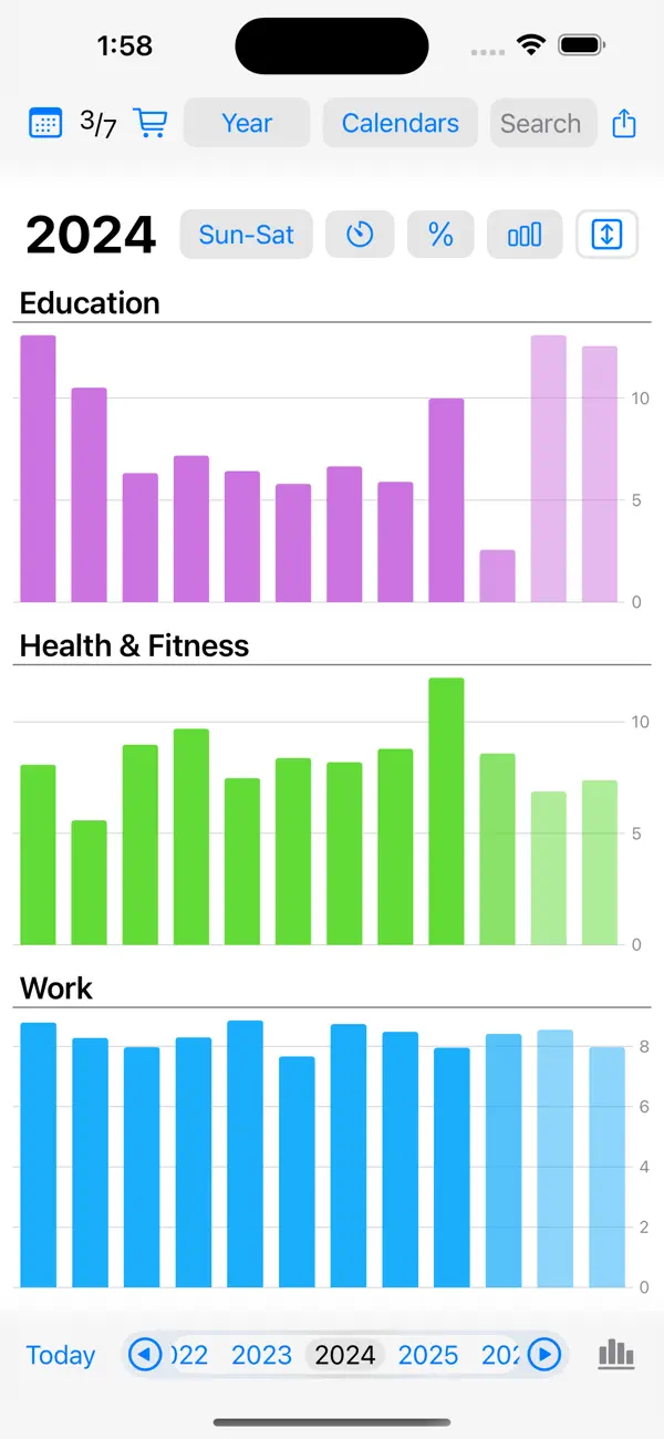 Screenshot #3 pour Calendar Stats