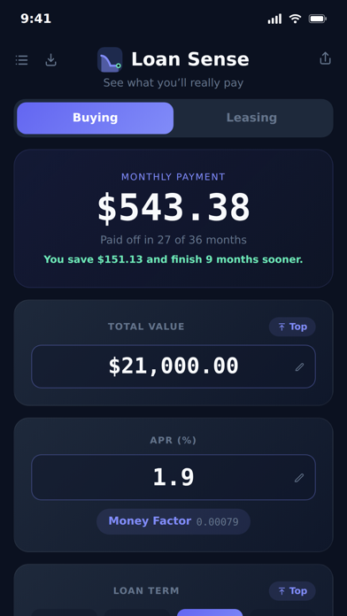 Screenshot #3 pour Loan Sense