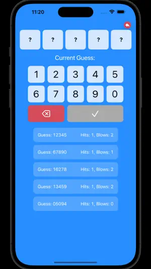 Hit&Blow Card Game screenshot 4