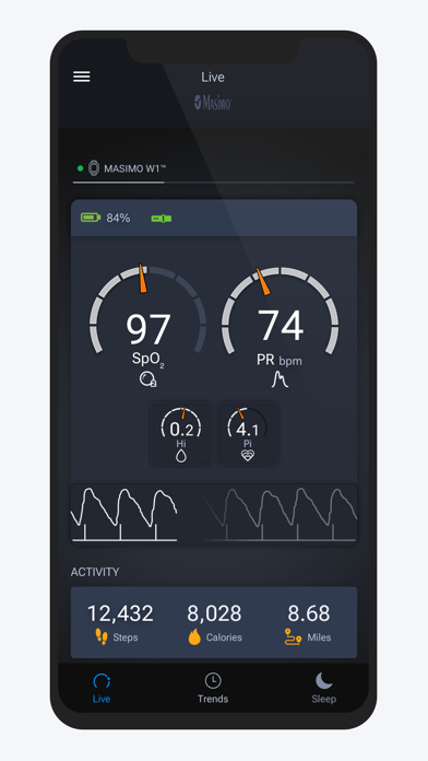 Masimo Health Screenshot