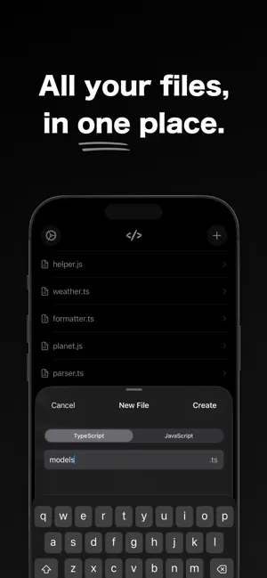 Script: JS & TS Editor iPhone screenshot 3