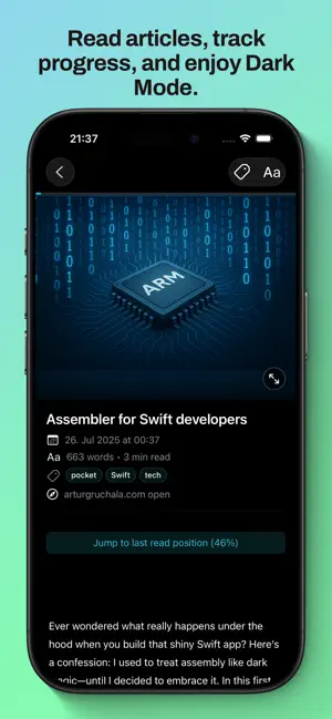 Readeck screenshot 3