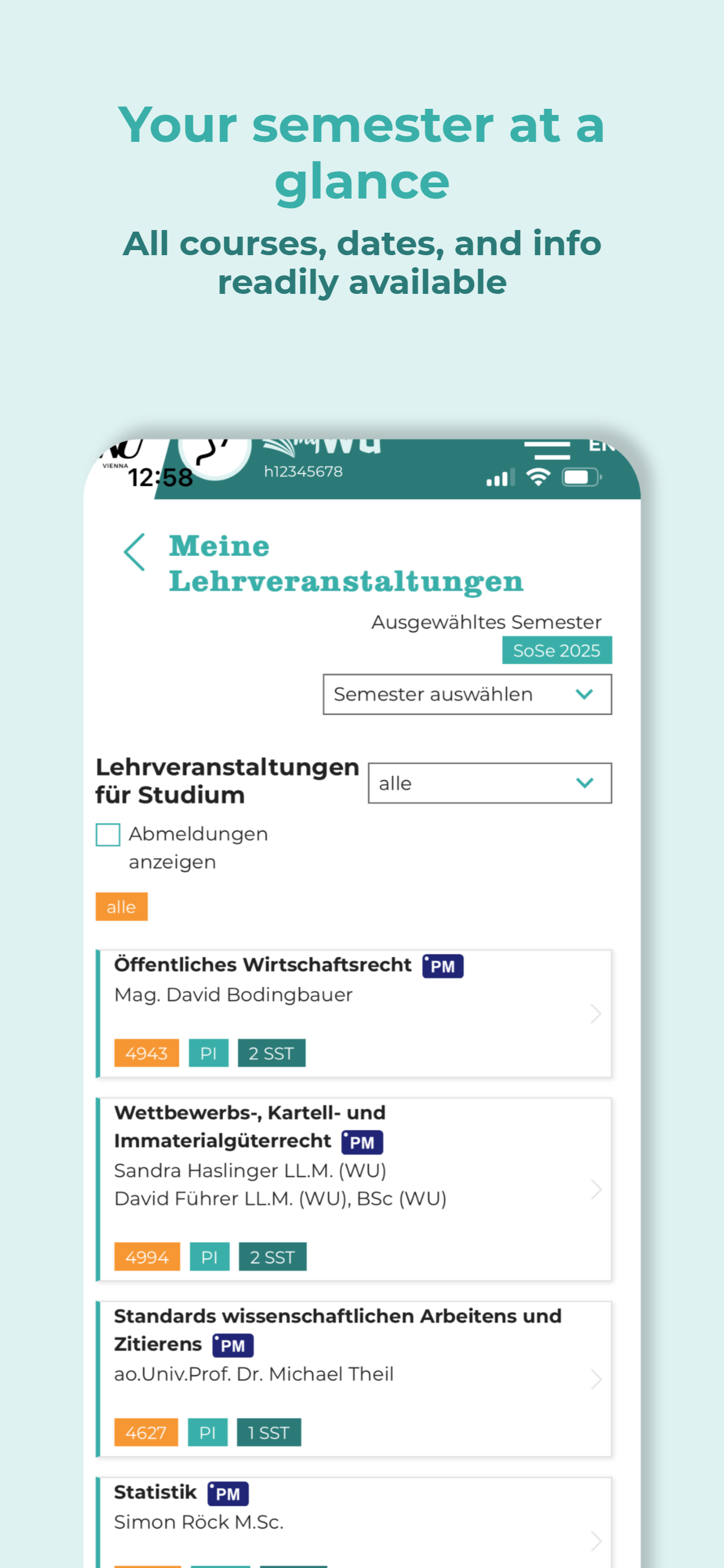 myWU screenshot 2