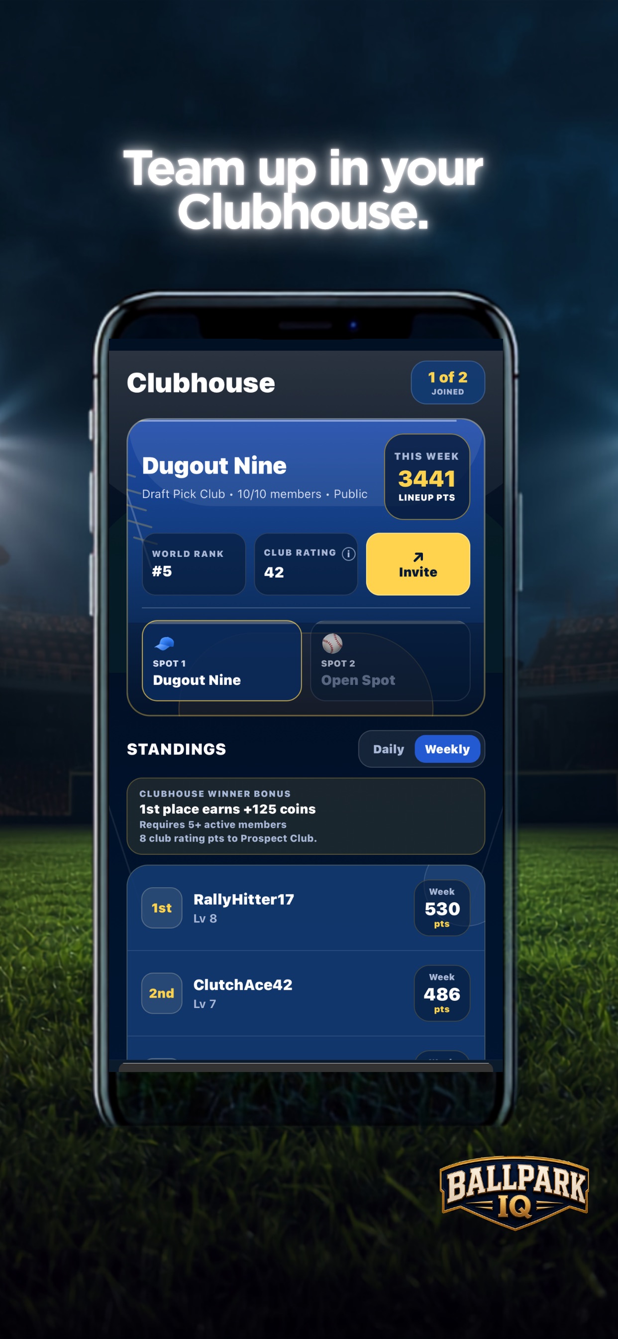 Screenshot 1 of Ballpark IQ: Baseball Trivia