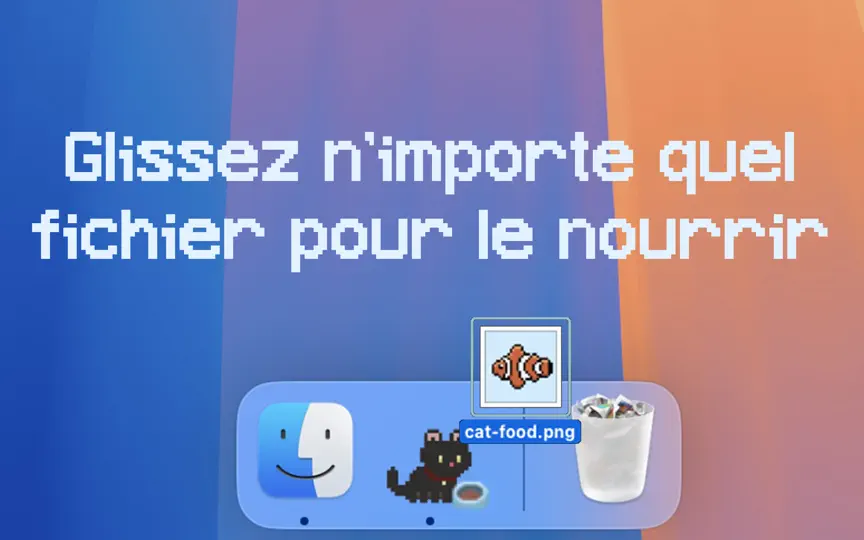 Capture d'écran de Dockitty: Un Chat Dans Le Dock sur iPhone 3